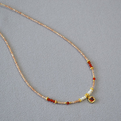 Delicate Artisan Pearl Necklace