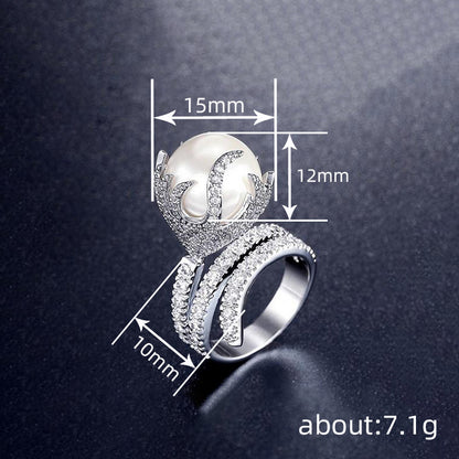 Delicate Artisan Pearl Ring