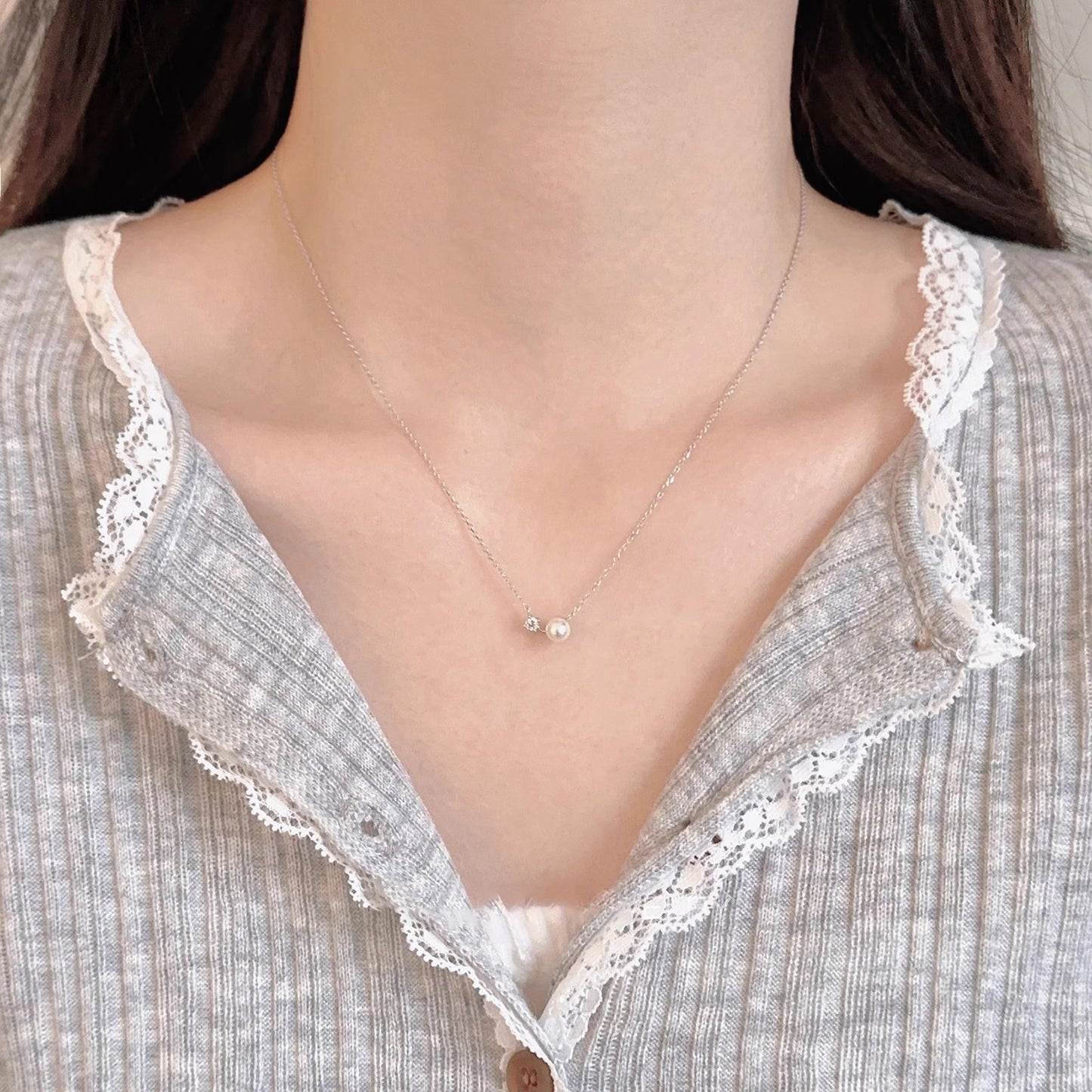 Delicate Artisan Pearl Necklace