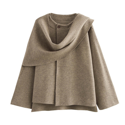 JO | Oversized jacket with scarf