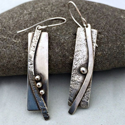 Vintage Handmade Silver Earring