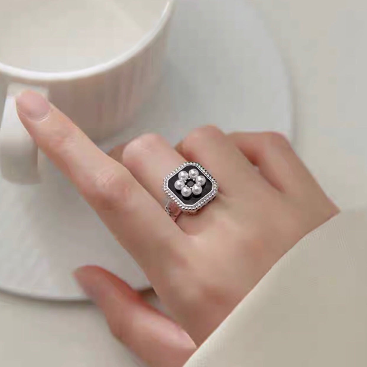 Stunning Pearl Ring for Daily Wear