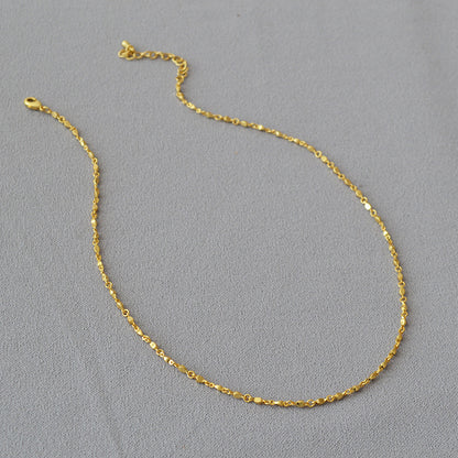 Vintage Handmade Gold Necklace