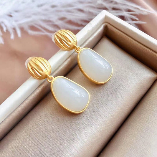 Vintage Handmade Gold Earring