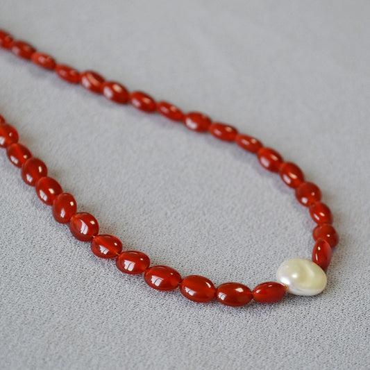 Delicate Artisan Pearl Necklace