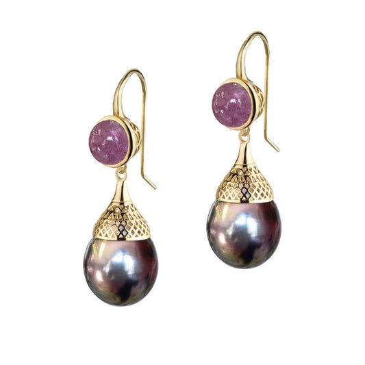 Delicate Artisan Gold Earring