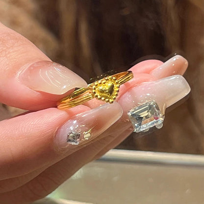 Delicate Artisan Gold Ring