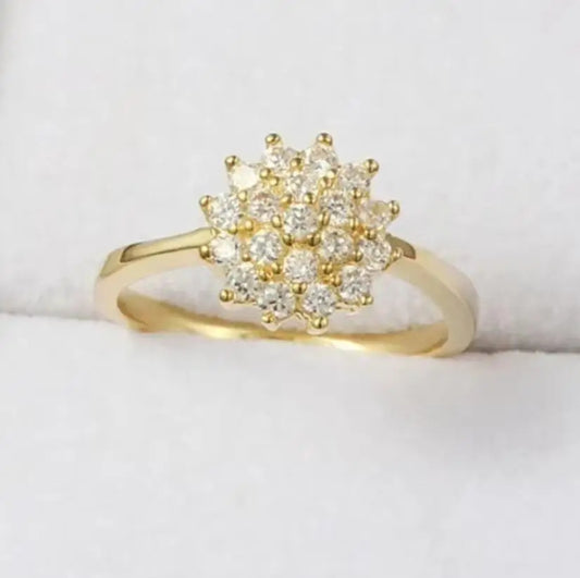 Delicate Artisan Gold Ring
