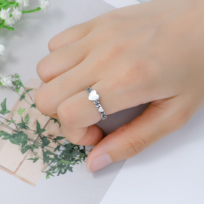 Delicate Artisan Silver Ring