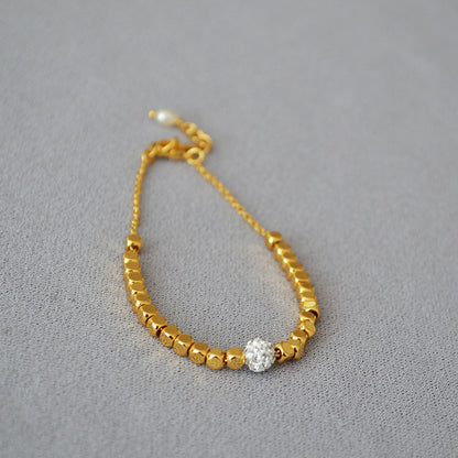 Delicate Artisan Gold Bracelet