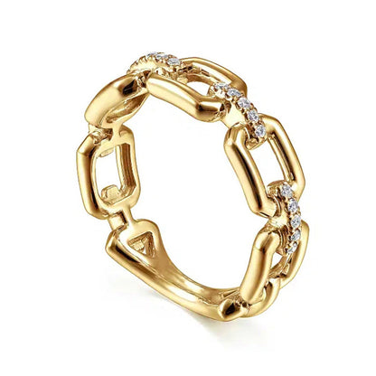 Delicate Artisan Gold Ring