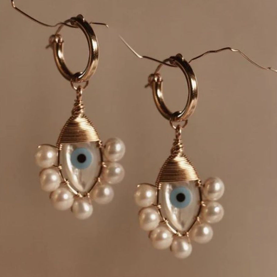 Vintage Handmade Gold Earring
