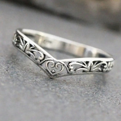 Delicate Artisan Silver Ring
