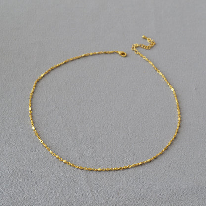 Vintage Handmade Gold Necklace