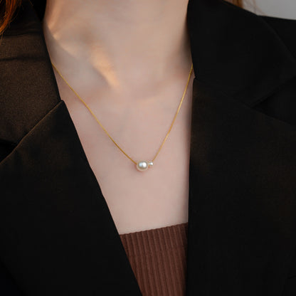 Delicate Artisan Pearl Necklace