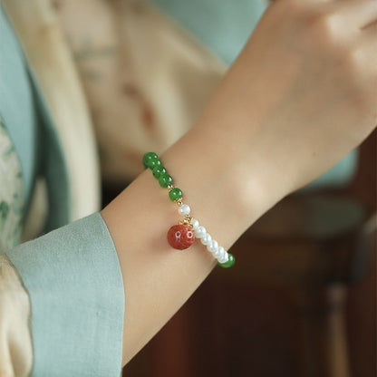 Delicate Artisan Pearl Bracelet