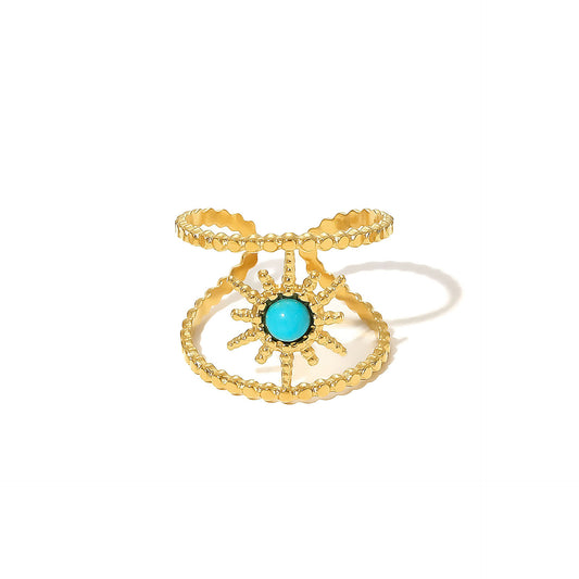 Delicate Artisan Gold Ring