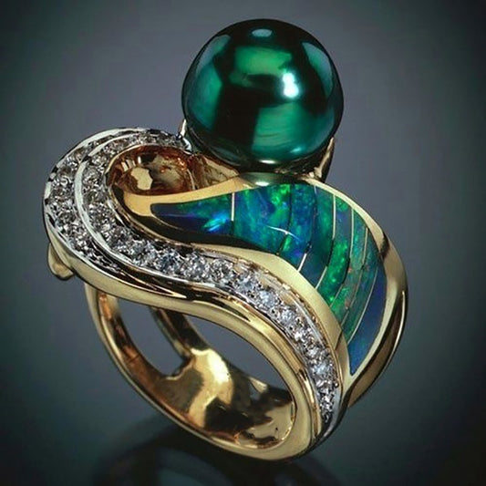 Delicate Artisan Gold Ring