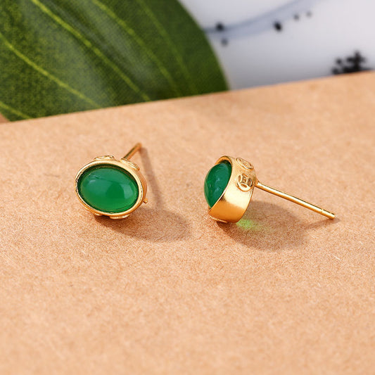 Vintage Handmade Gold Earring