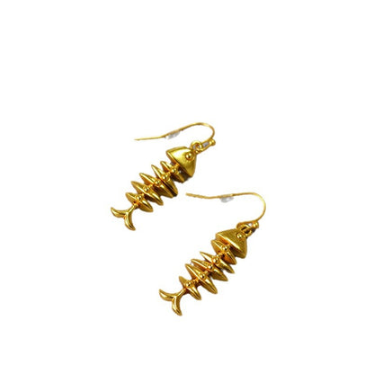Delicate Artisan Gold Earring