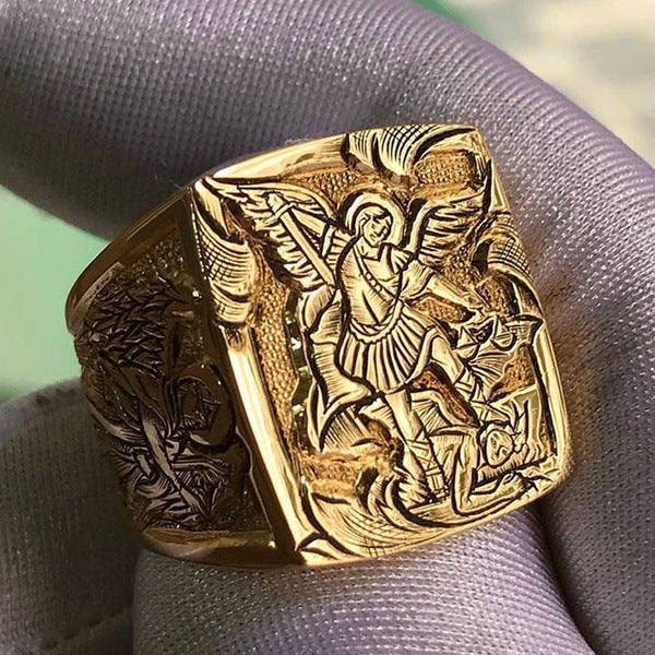 Delicate Artisan Gold Ring