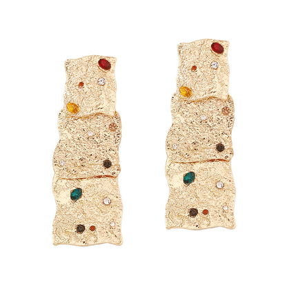 Vintage Handmade Gold Earring