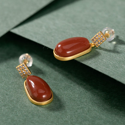 Vintage Handmade Gold Earring