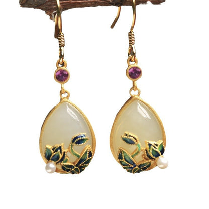 Delicate Artisan Gold Earring