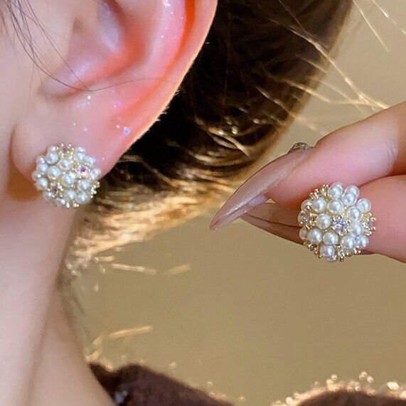 Delicate Artisan Pearl Earring