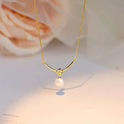 Delicate Artisan Pearl Necklace