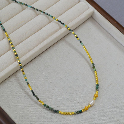 Vintage Handmade Gold Necklace