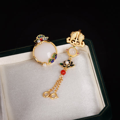 Delicate Artisan Gold Pendant