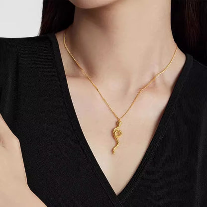 Vintage Handmade Gold Necklace