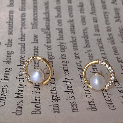 Delicate Artisan Pearl Earring