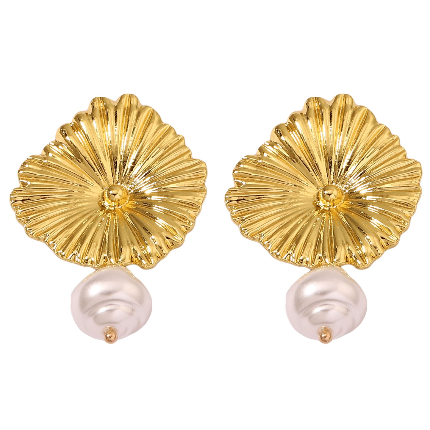 Vintage Handmade Gold Earring