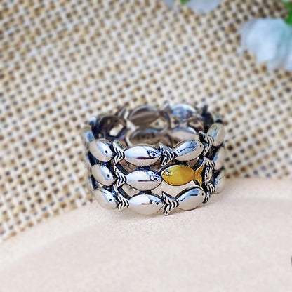 Delicate Artisan Gold Ring