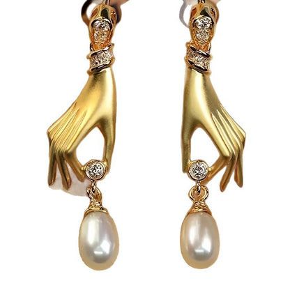 Vintage Handmade Pearl Earring