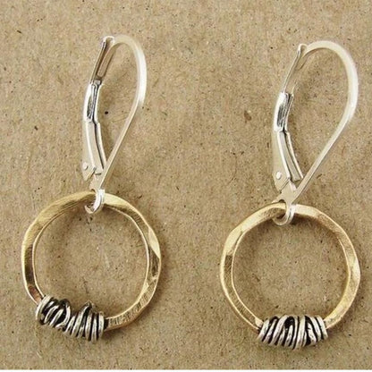 Delicate Artisan Gold Earring