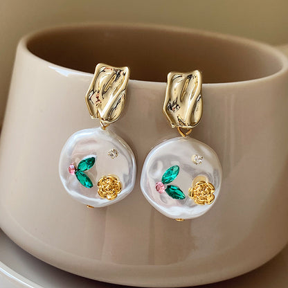 Delicate Artisan Pearl Earring