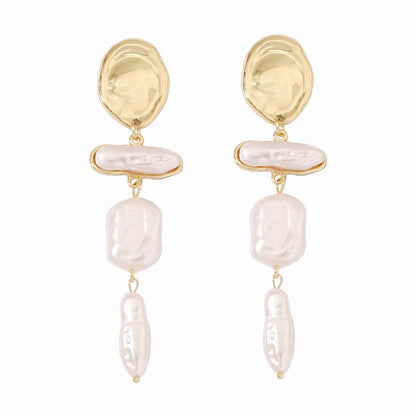 Delicate Artisan Pearl Earring
