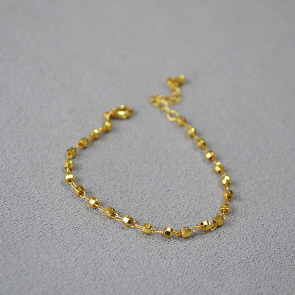 Delicate Artisan Gold Bracelet