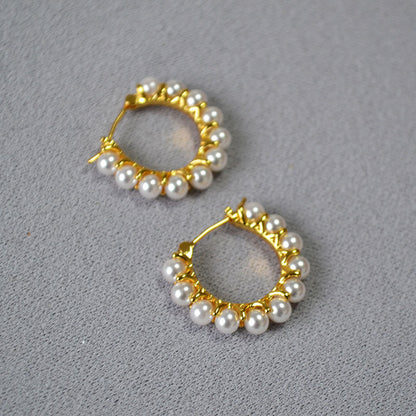 Delicate Artisan Gold Earring