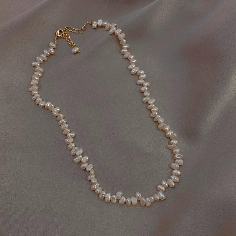 Delicate Artisan Pearl Necklace