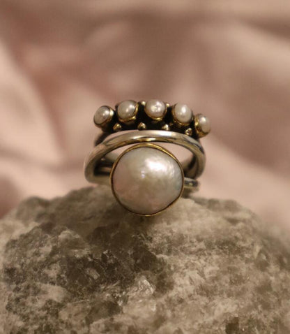 Vintage Handmade Pearl Ring