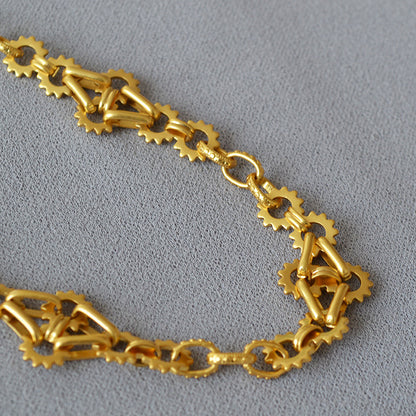 Vintage Handmade Gold Necklace