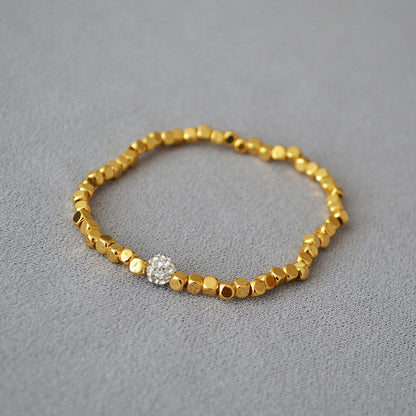 Delicate Artisan Gold Bracelet