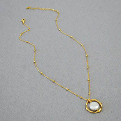 Delicate Artisan Pearl Necklace