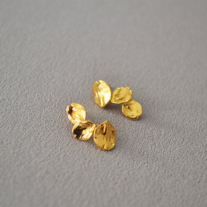 Vintage Handmade Gold Earring