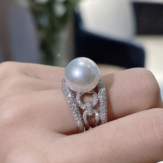 Romantic Pearl Ring for Special Moments