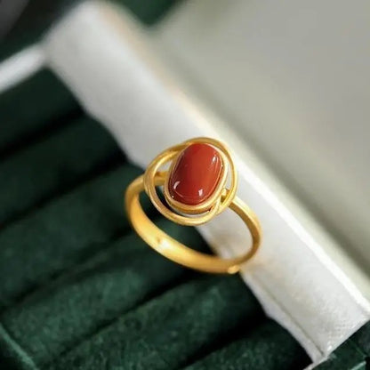 Delicate Artisan Gold Ring